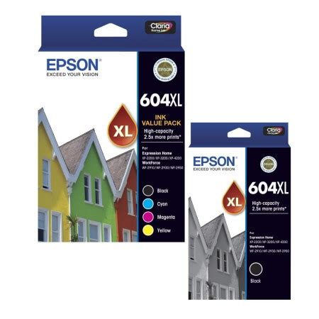 Genuine Epson 604XL High Yield Ink Cartridge Combo Value Pack PLUS