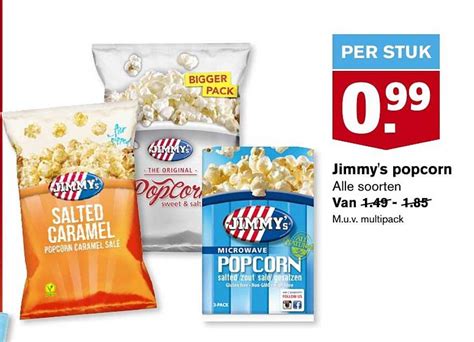 Jimmy S Popcorn Aanbieding Bij Hoogvliet Folders Nl