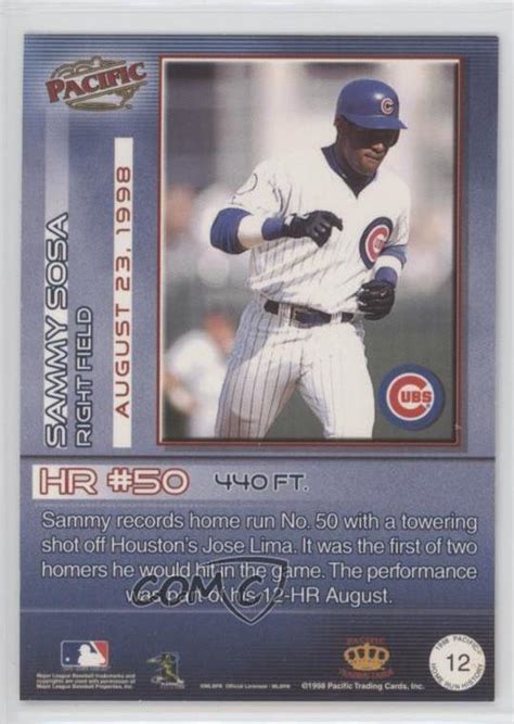 Pacific Home Run History Qvc Exclusive Sammy Sosa Ebay