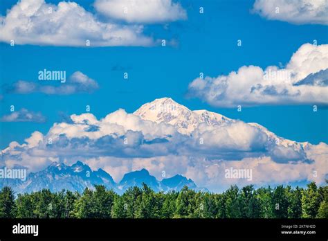 View North Of Alaska Range From Talkeetna Including Mount Denali