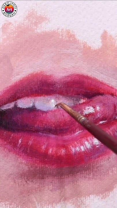 Realistic Lip Painting 👄 Youtube