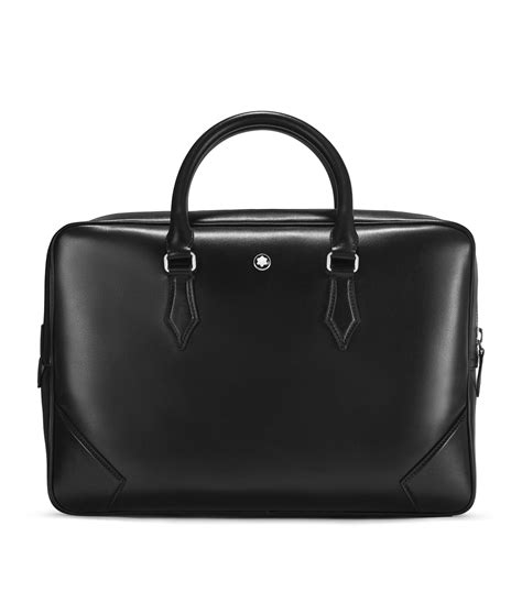 Mens Montblanc Black Leather Meisterst Ck Briefcase Harrods Uk