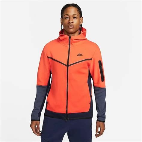 Nike Tech Fleece Windrunner Full Zip Hoodie Team Orange Size Medium