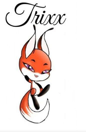 Trixx, the fox Kwami of Rena Rouge from Miraculous Ladybug and Cat Noir ...