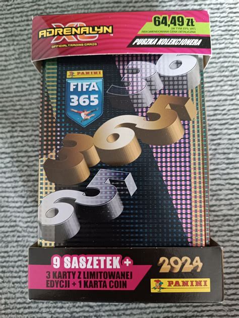 Puszka Duża FIFA 2024 karty piłkarskie PANINI 365 ADRENALYN Olsztyn