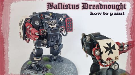 Painting A Black Templar Ballistus Dreadnought Firepower For Space