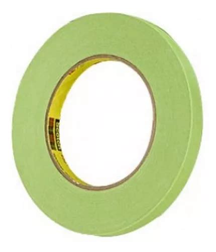 Cinta Masking Tape 233 Verde Para Enmascarar 3m 60980109296