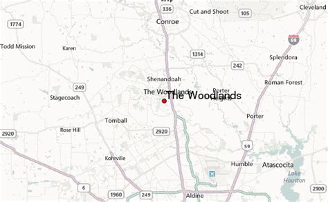 Woodlands County Map