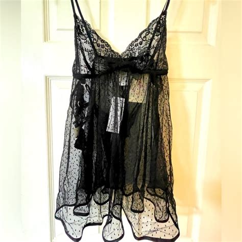 In Bloom Intimates Sleepwear Piece Black Lace Lingerie Set New With Tags Poshmark