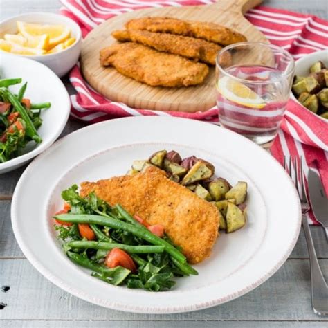 Cajun Chicken Schnitzel With Kumara Chunks Nadia Lim