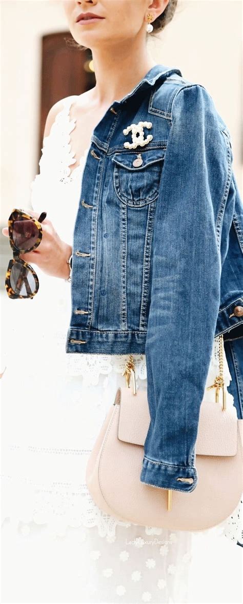 Pin By Amy McKeown On Clothing Denim Fashion Fashion Chanel Brooch