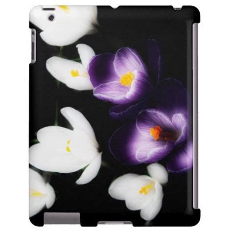 Purple And White Crocuses Ipad Case Ipad Case Ipad Purple