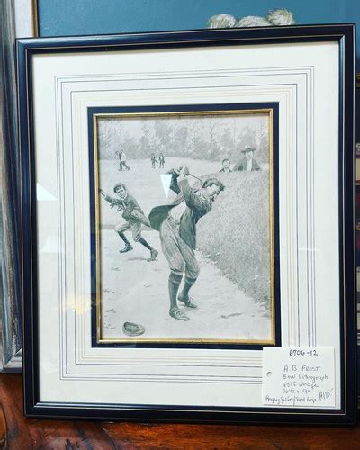 AB FROST Black And White Lithograph Boston Consignment