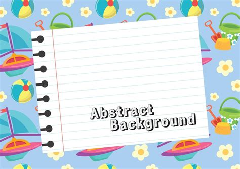 cute notebook background design vector cute background 10681590 Vector ...