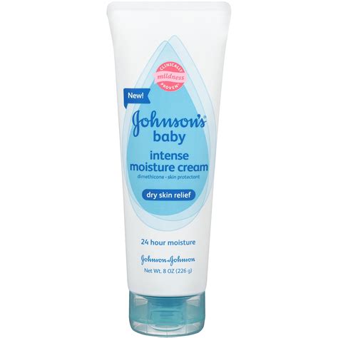 Johnson & Johnson's Baby Intense Moisture Cream, 8 Oz - Walmart.com