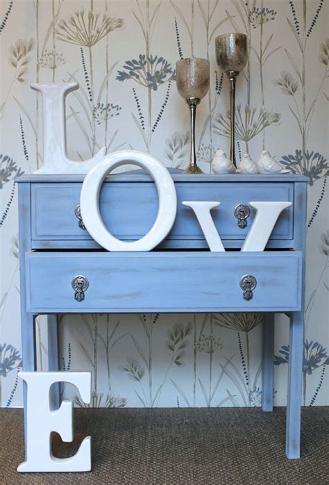 Upcycled Side Table Hand Painted With Autentico Chalk Paint Colour