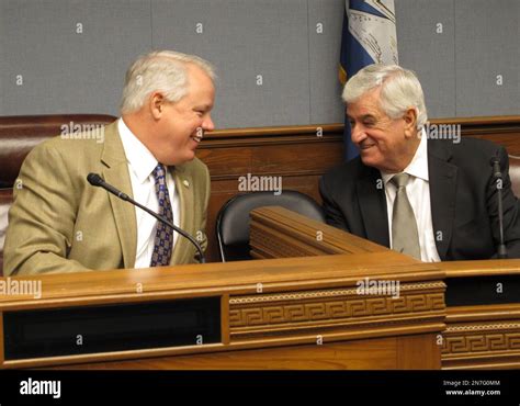 House Speaker Chuck Kleckley R Lake Charles Left And Senate