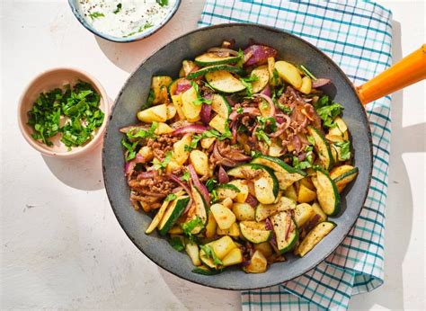 Gebakken Aardappeltjes Met Courgette En Gehakt Recept Allerhande