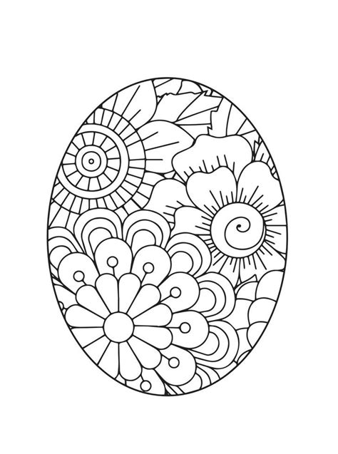 Easter Egg Mandala Coloring Pages 18951068 Vector Art At Vecteezy