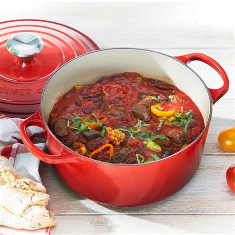 Le Creuset Br Ter Signature Rund Br Ter Rund Kirschrot Cm L