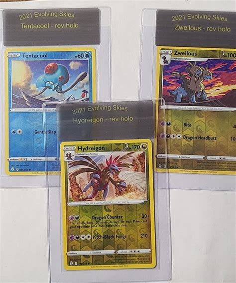 X Custom Sealed Real Pokemon Reverse Holo Cards Evolving