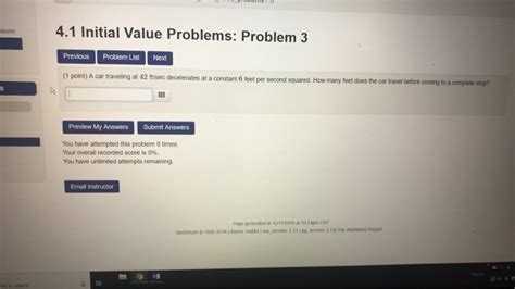 Solved Initial Value Problems Problem Lems Previous Chegg