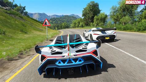 Forza Horizon 4 1 500HP Lamborghini Veneno Goliath Race Gameplay