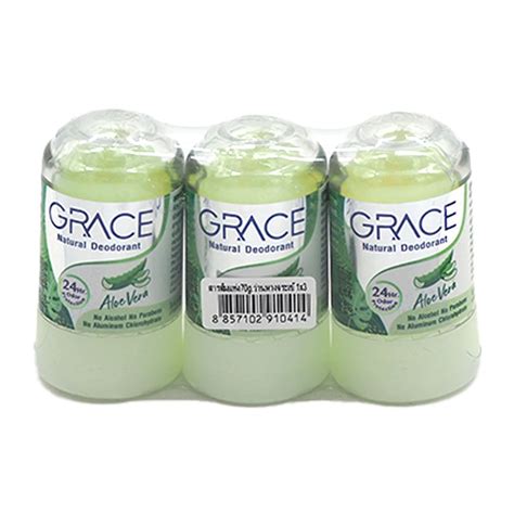 GRACE Crystal Deodorant Aloe Vera 70 G X 3 Makro PRO