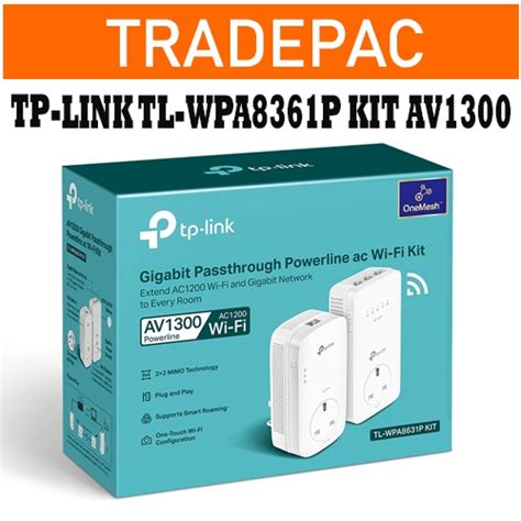 Tp Link Tl Wpa P Kit Av Gigabit Passthrough Powerline Ac Wi Fi