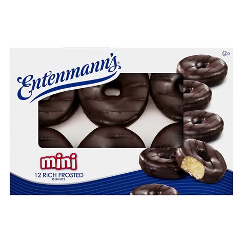 Entenmann's Rich Frosted Mini Chocolate Donuts - Shop Snack cakes at H-E-B