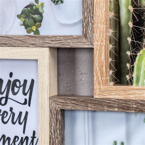 Bilderrahmen Fotos X Fotorahmen Natur Eiche Holz Glas Wanddeko