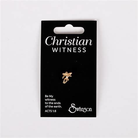 Lapel Pin Christian Fish Silver 6pk Swanson Christian Products