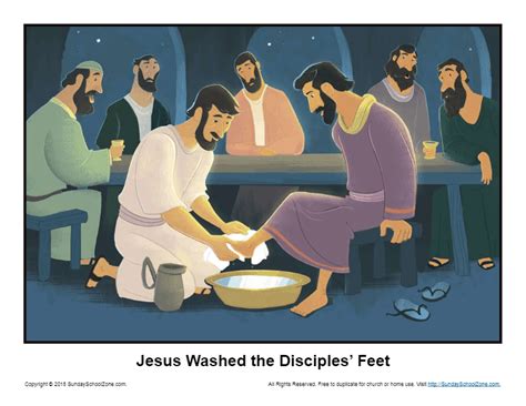 Jesus Washed The Disciples Feet Archives Childrens Bible Activities