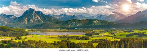 Beautiful Panoramic Landscape Bavaria Germany Stock Photo 1929299816 ...