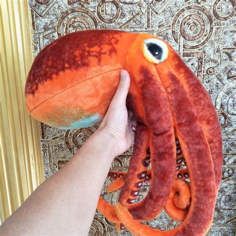 Pl Schtier Oktopus Realistisch Orange Kuscheltier Stofftier Mein