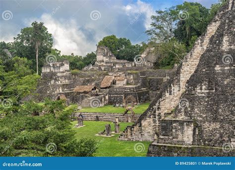 Maya's Tikal Ruins, Guatemala Royalty-Free Stock Photography ...