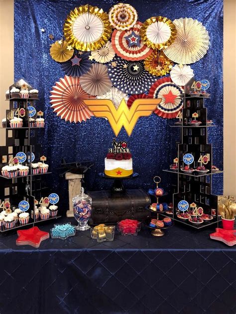 Classy Wonder Woman Party Parties With A Cause Wonder Woman Birthday Party Wonder Woman