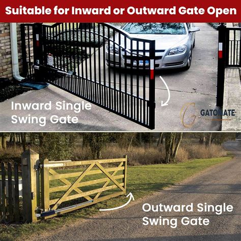 Solar Powered Single Swing Gate Opener Motor Arm Farm