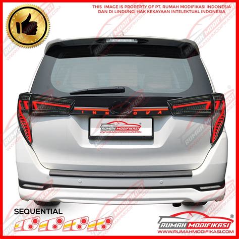 STOPLAMP TOYOTA INNOVA REBORN 2016 ON RED SMOKE TRUNKLID V4