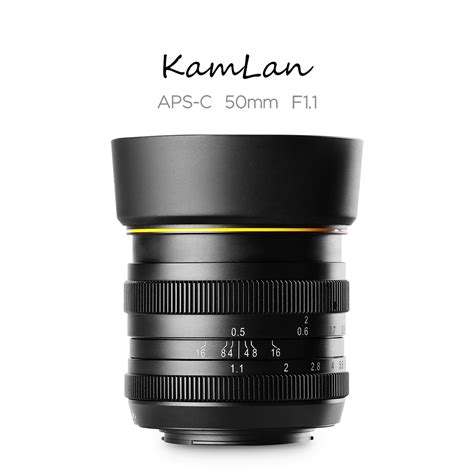 Kamlan 50 Mm F1 1 APS C Large Aperture Manual Fixed Focus Lens