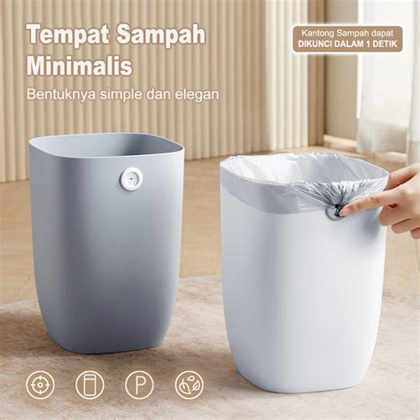 Jual Tempat Sampah Elegan Minimalis Tong Sampah Plastik Kotak Sampah