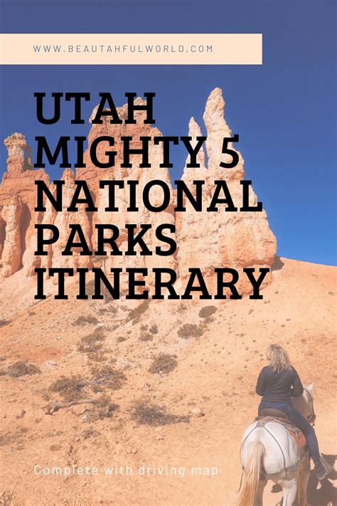 How To Visit The Mighty Utah National Parks Complete With Driving Map