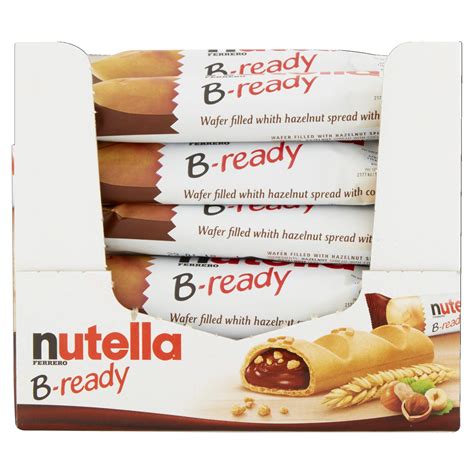 Nutella B Ready Biscuits Crispy Wafer Shell Filled With Hazelnut Cocoa