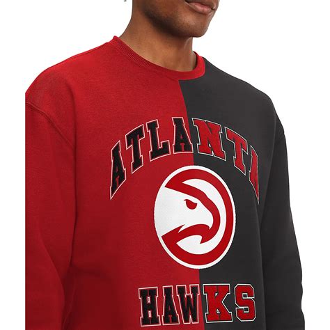 Tommy Jeans Black Atlanta Hawks Keith Split Pullover Sweatshirt Academy