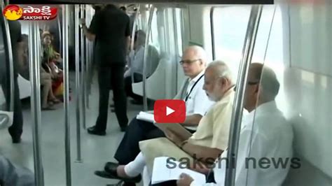 Pm Narendra Modi Travels By Delhi Metro To Inaugurate Faridabad Extension Line Youtube