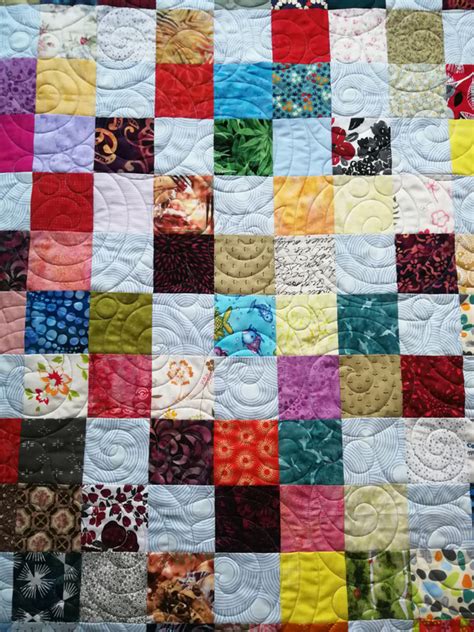 Restequilt Mit Dichten Swirls Und Kreisen