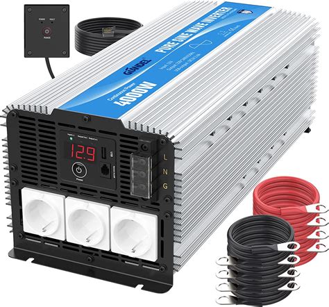 Giandel Power Inverter W Onda Sinusoidale Pura Convertitore Dc V