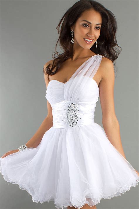 White Cocktail Dress Picture Collection