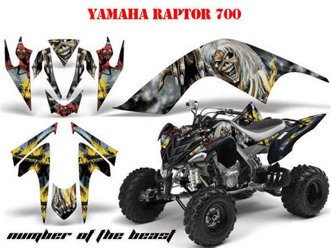 Amr Racing Dekor Kit Atv Yamaha Raptor Iron Maiden