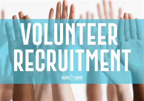 Volunteer Recruitment Deeper Kidmin